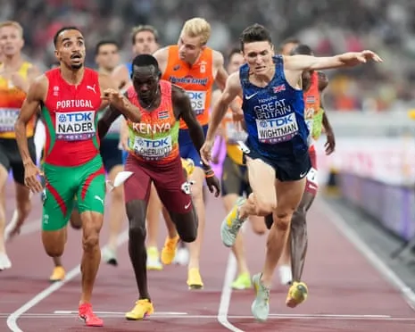 Britain's Wightman Narrowly Misses Gold as Portuguese Isaac Nader Takes Dramatic 1500m Victory