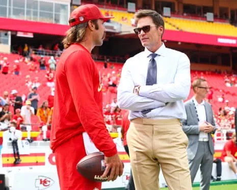 The seven-time Super Bowl champion ignites fan criticism after showing up in Raiders coaching booth